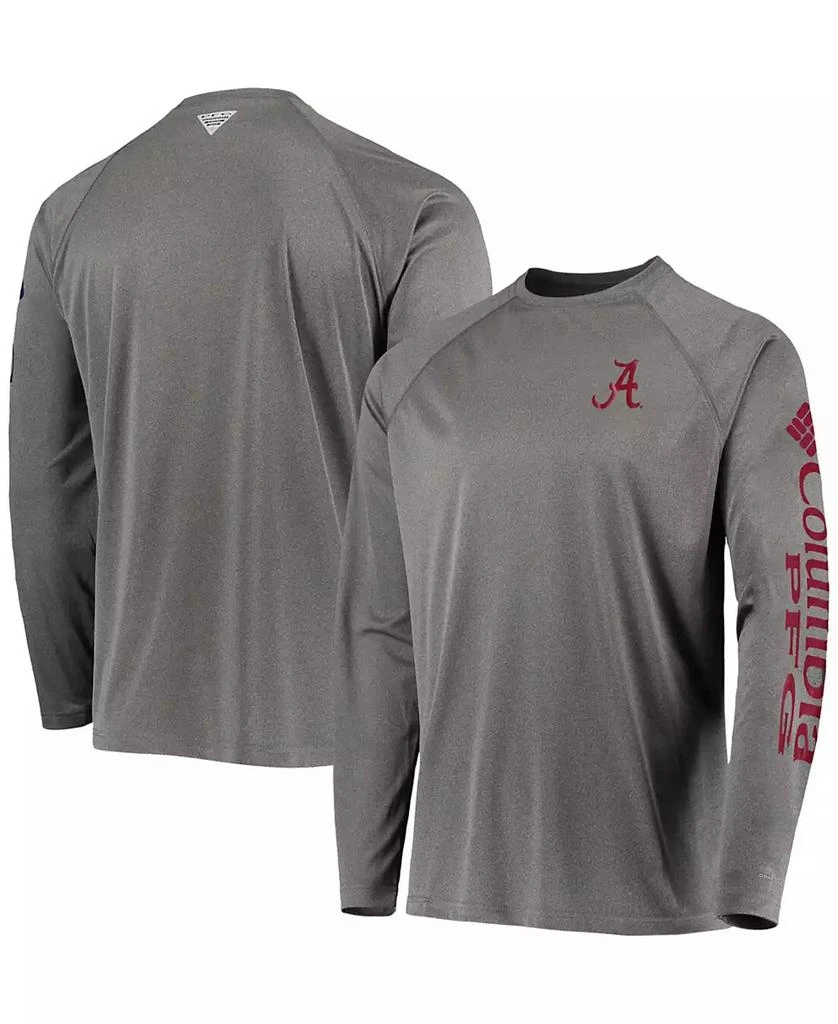 商品Columbia|Men's Charcoal Alabama Crimson Tide PFG Terminal Tackle Omni-Shade Long Sleeve T-shirt,价格¥252,第1张图片