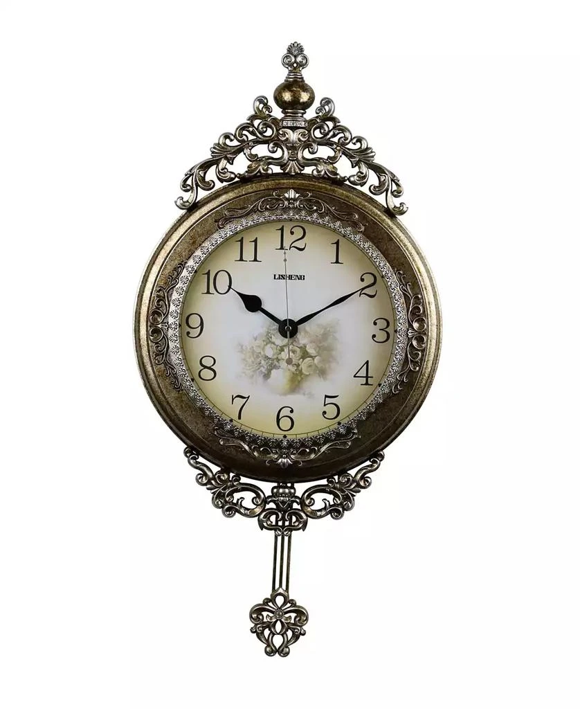 商品Three Star|Wall Clock with Pendulum,价格¥994,第1张图片