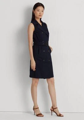 商品Ralph Lauren|Ralph Lauren Micro Sanded Twill Sleeveless Dress,价格¥422,第1张图片