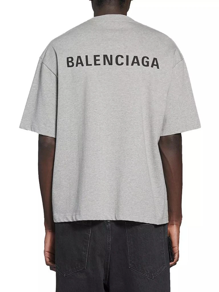 商品Balenciaga|Logo Medium Fit T-Shirt,价格¥5174,第5张图片详细描述