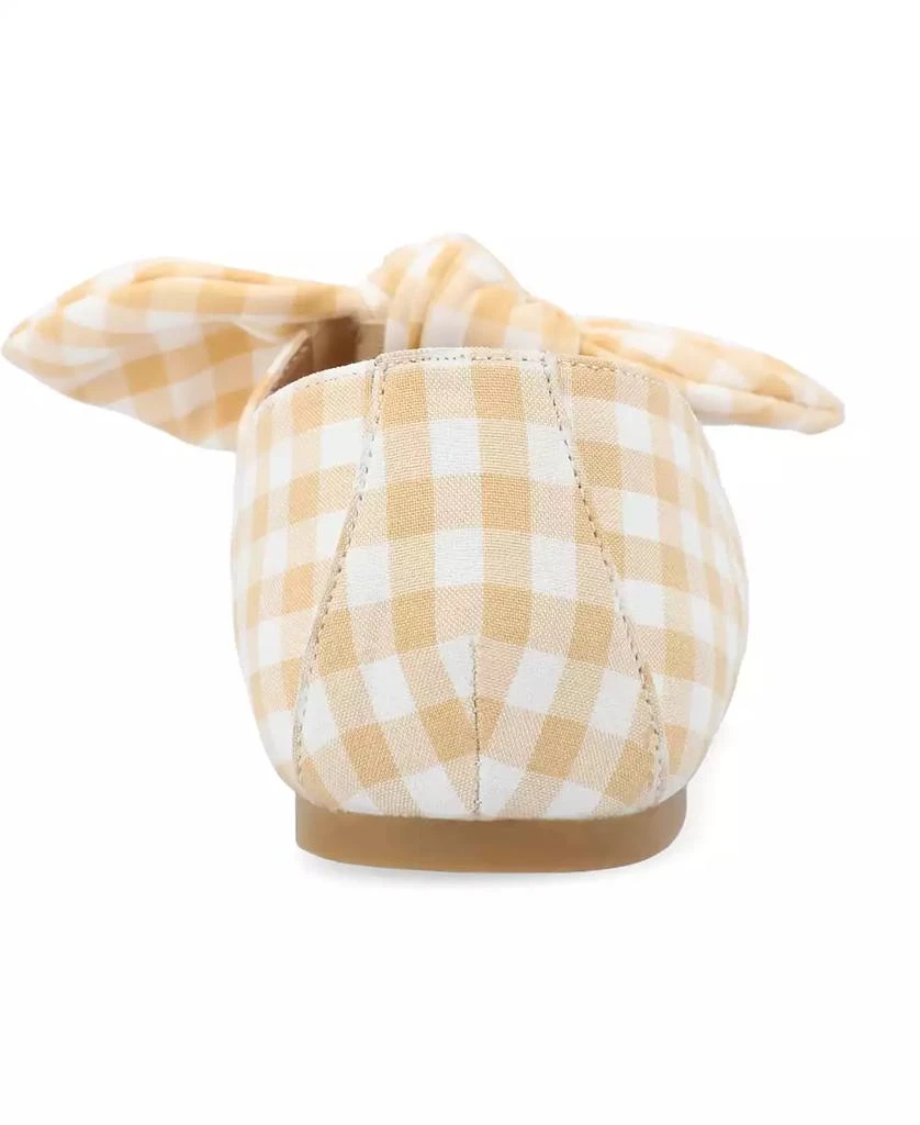 商品Journee Collection|Women's Seralinn Bow Square Toe Flats,价格¥209,第3张图片详细描述