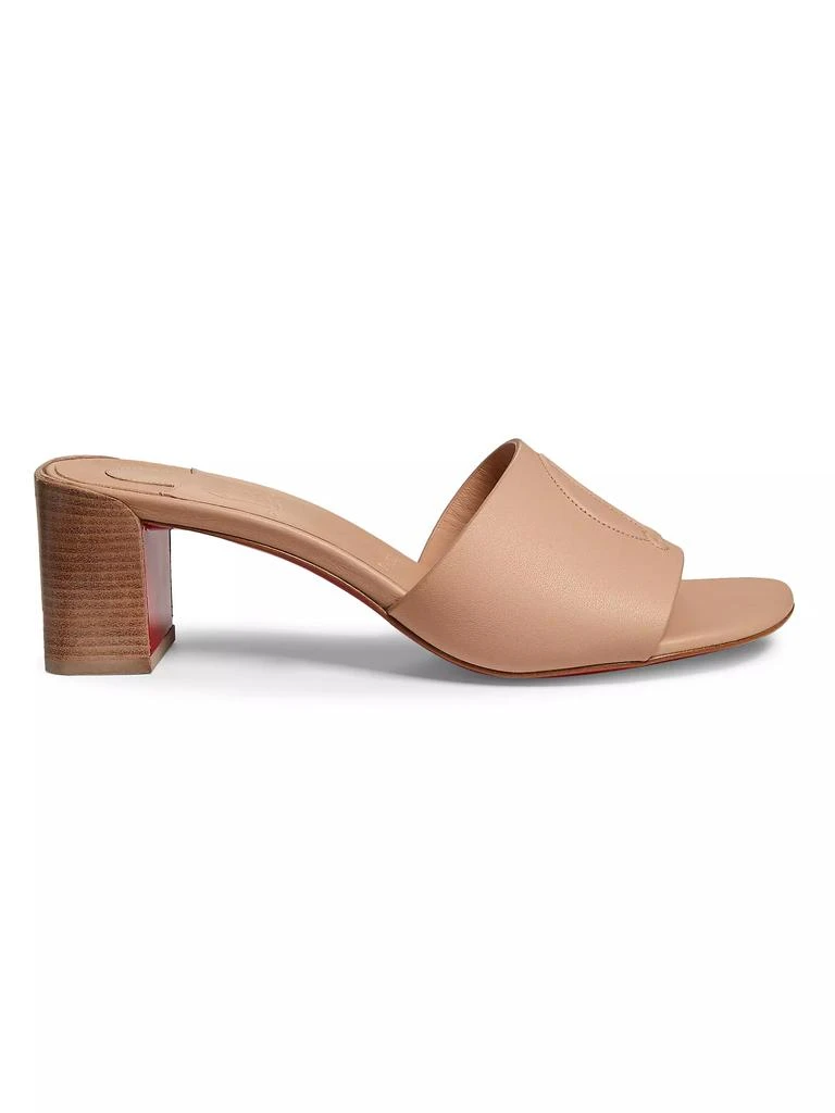 商品Christian Louboutin|So CL 55MM Leather Mules,价格¥5966,第1张图片