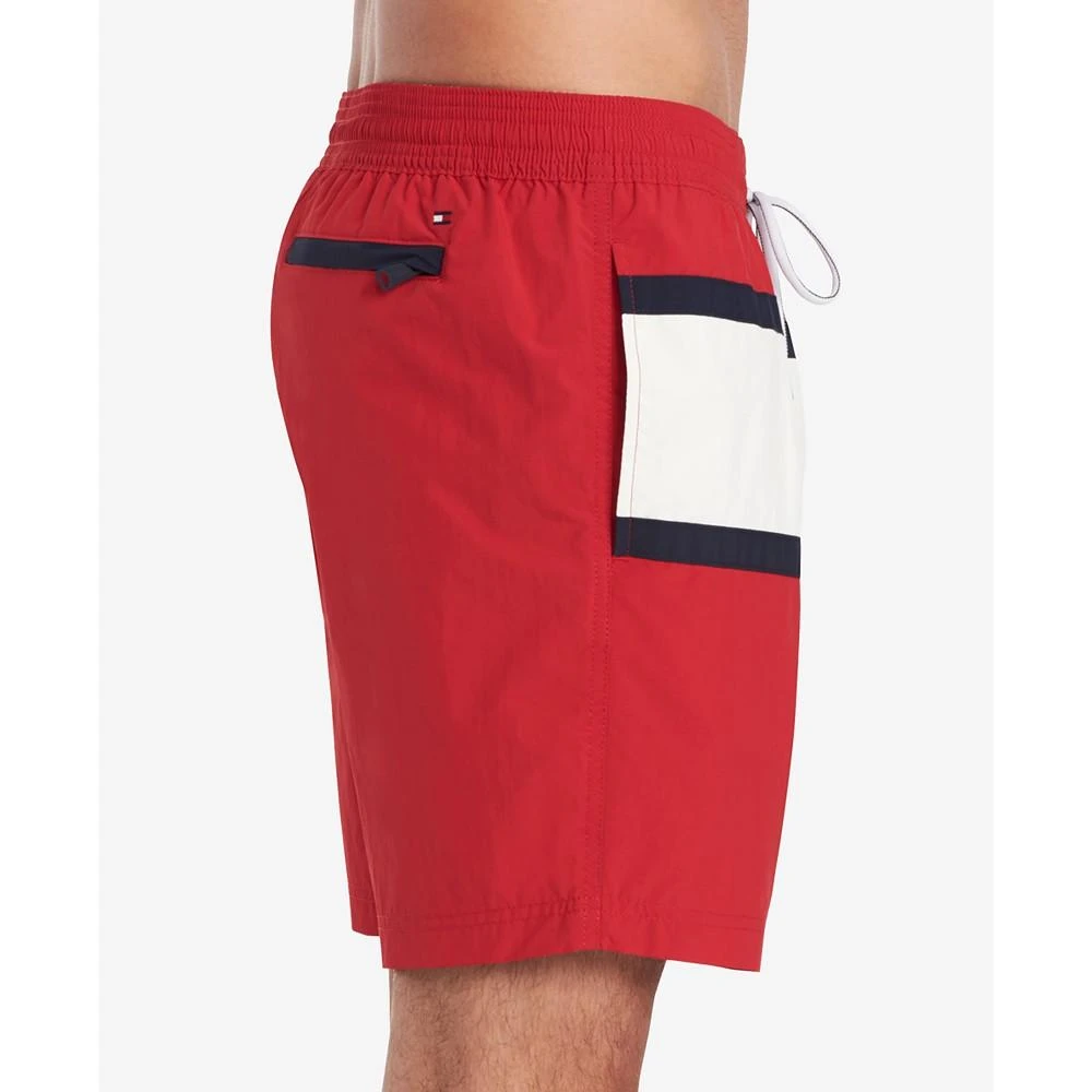 商品Tommy Hilfiger|Men's Big & Tall Flag Swim Trunk,价格¥492,第5张图片详细描述