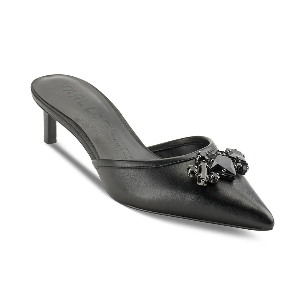 商品Karl Lagerfeld Paris|Women's Sosie Pointed-Toe Embellished Slip-On Pumps,价格¥520,第1张图片