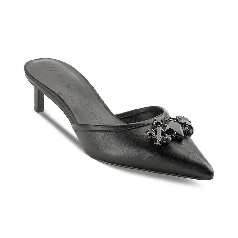 商品Karl Lagerfeld Paris|Women's Sosie Pointed-Toe Embellished Slip-On Pumps,价格¥1042,第1张图片