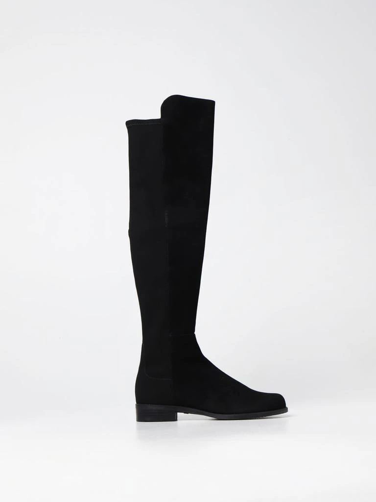 商品Stuart Weitzman|5050 Stuart Weitzman boot in suede and fabric,价格¥6298,第1张图片