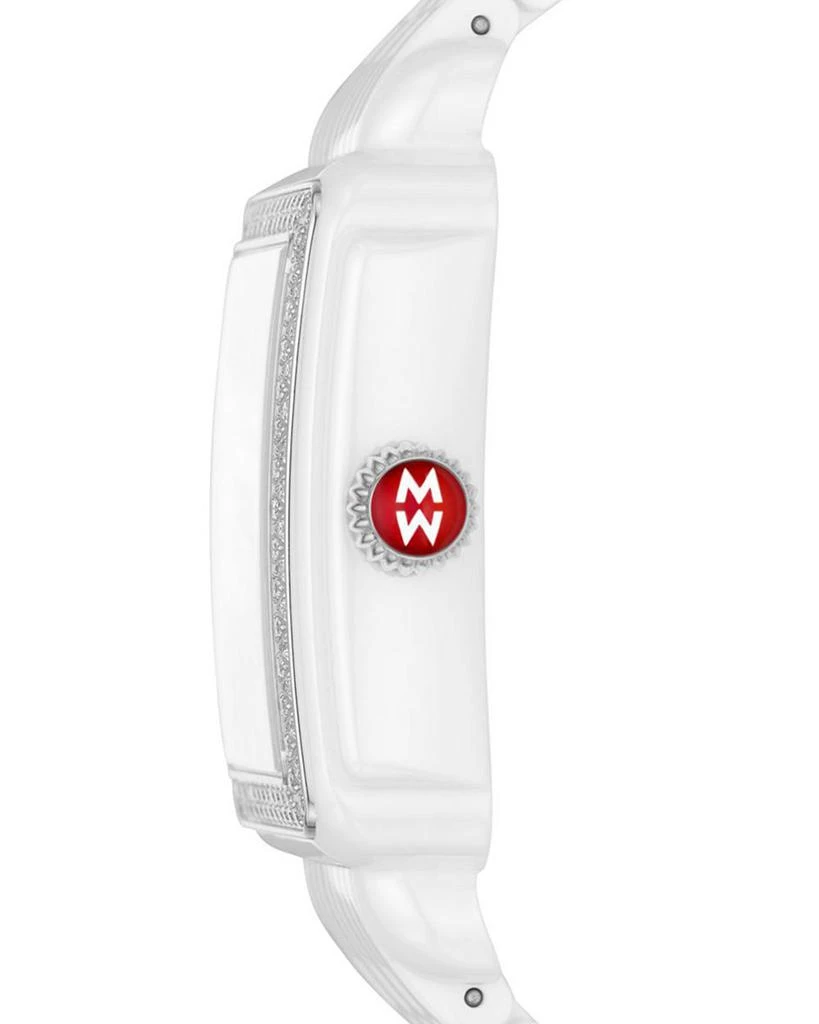 Deco Madison White Ceramic Diamond Watch, 33mm x 35mm 商品