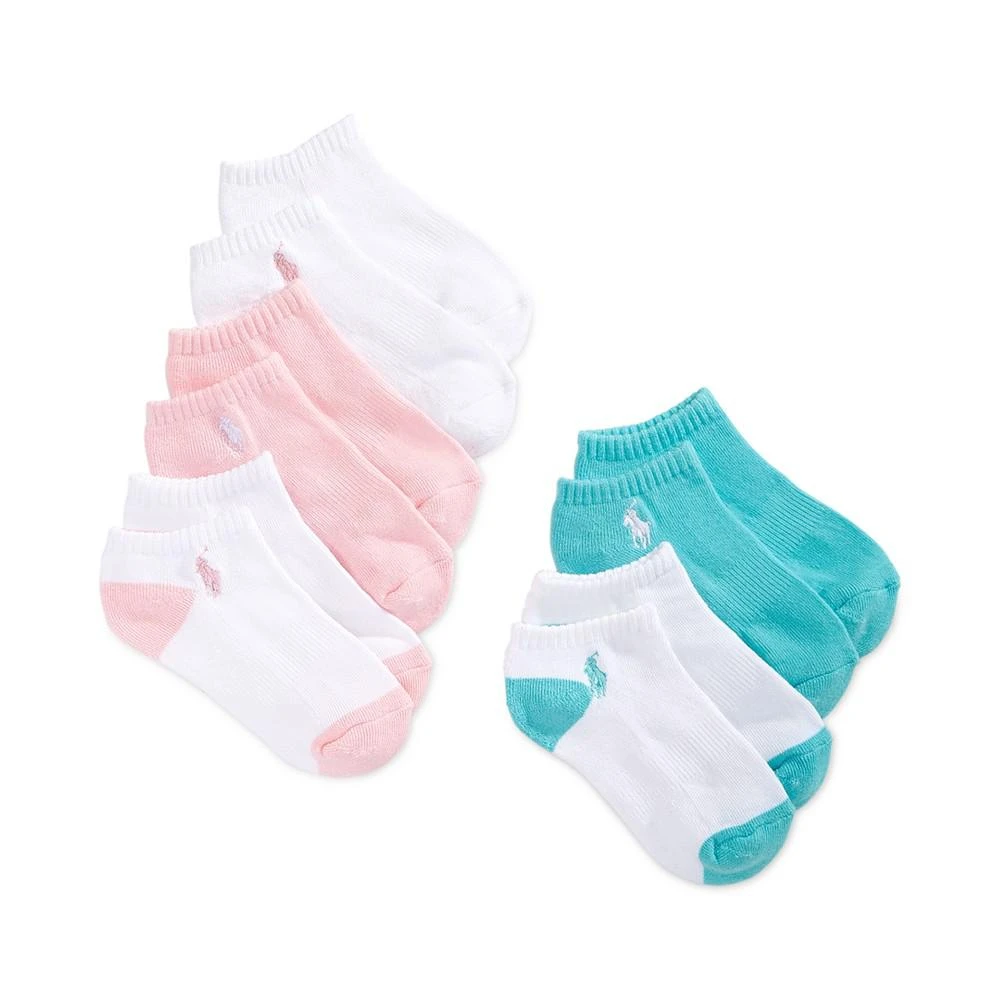 商品Ralph Lauren|5-Pack Cushion No-Show Socks, Little Girls & Big Girls,价格¥113,第1张图片