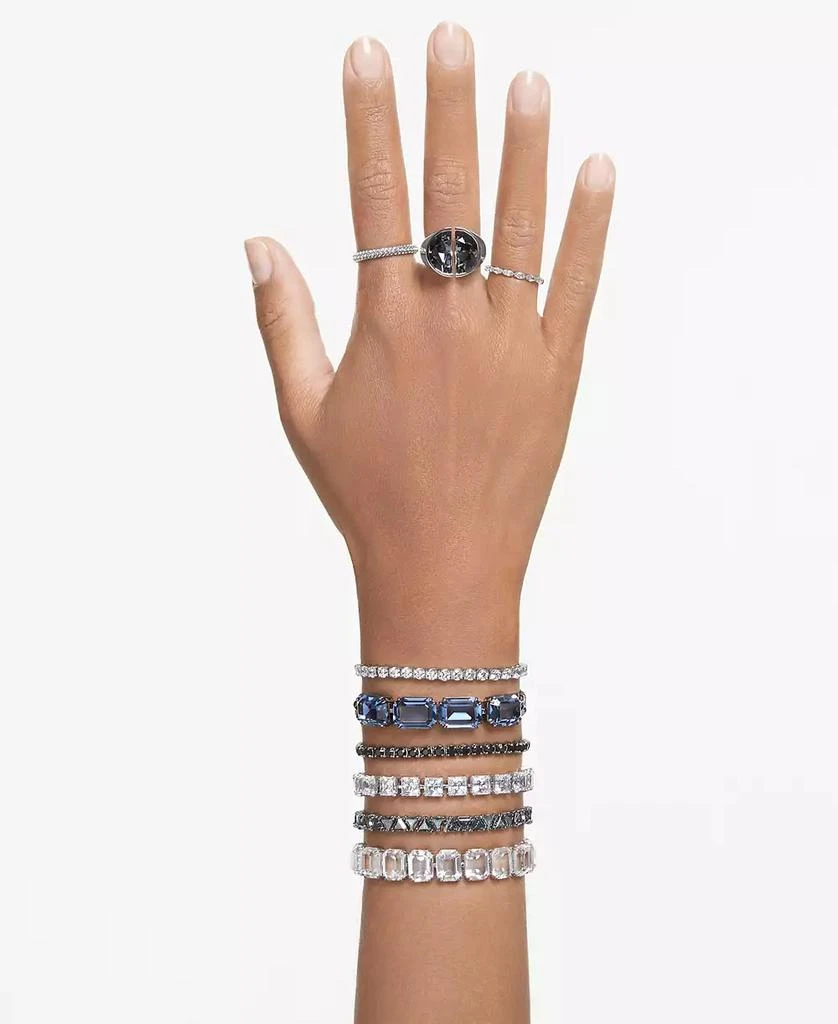 Medium Ruthenium-Plated Jet Crystal Tennis Bracelet 商品