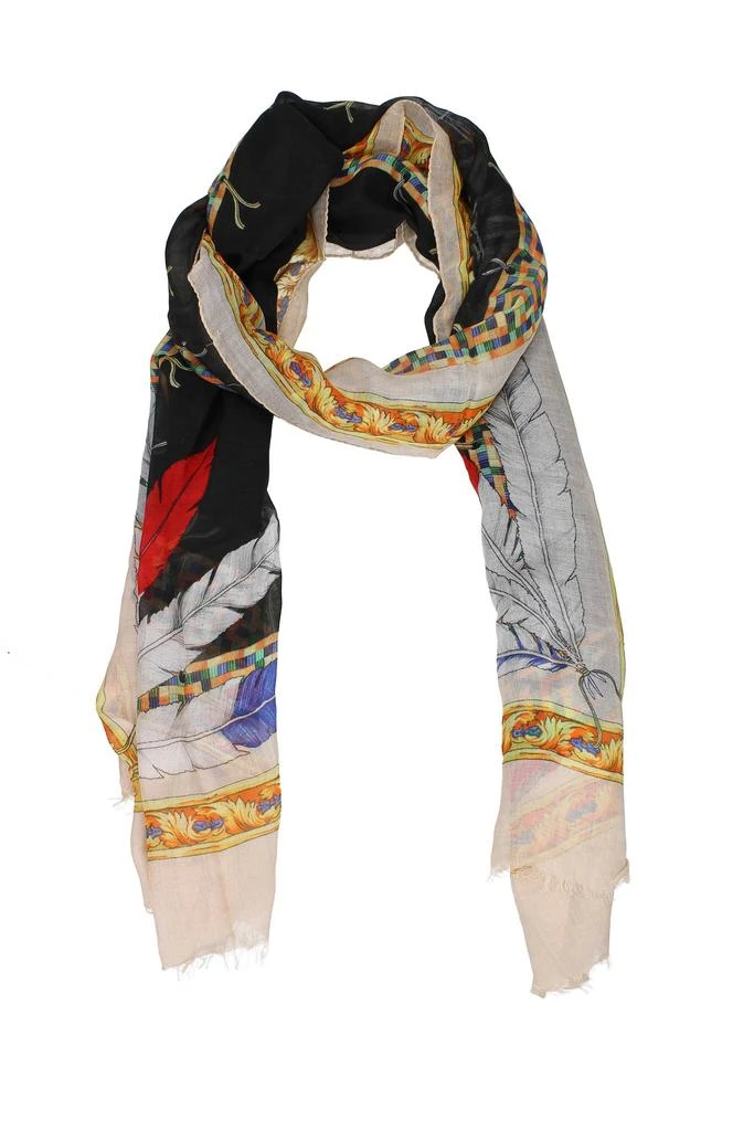 商品Versace|Foulard Modal Black Beige,价格¥1779,第1张图片