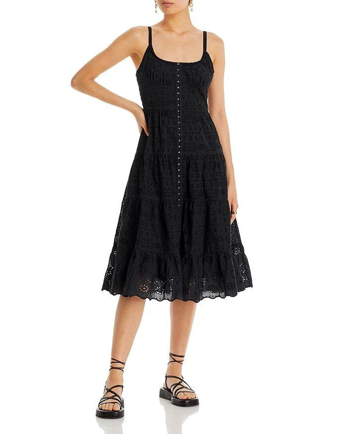 商品AQUA|Cotton Eyelet Midi Dress - 100% Exclusive,价格¥214,第1张图片详细描述