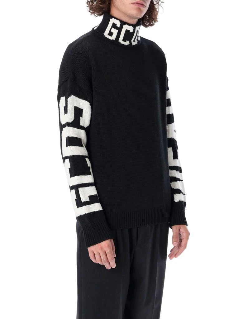 商品GCDS|GCDS Logo Intarsia High Neck Jumper,价格¥2080,第2张图片详细描述