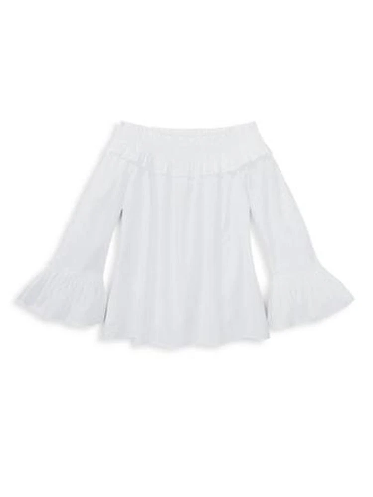 商品Ralph Lauren|Ralph Lauren - Little Girl's & Girl's Bell-Sleeve Cotton Top,价格¥126,第1张图片