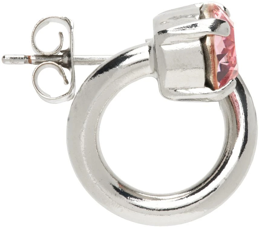 商品Justine Clenquet|SSENSE Exclusive Silver & Pink Vickie Earrings,价格¥371,第2张图片详细描述