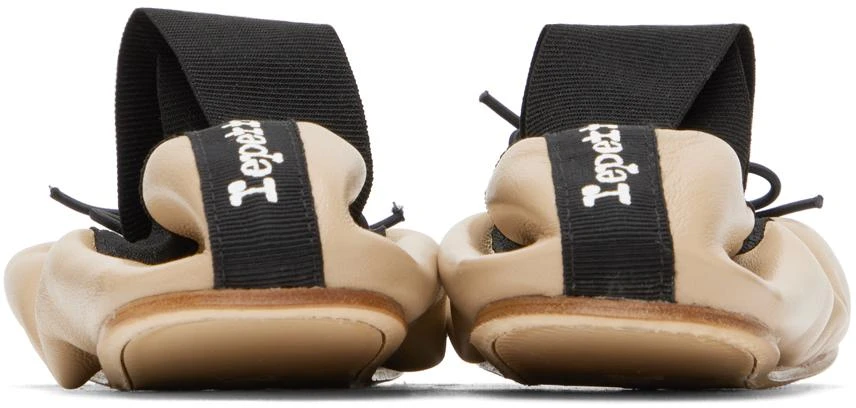 商品Repetto|Beige & Black Gianna Ballerina Flats,价格¥1421,第2张图片详细描述