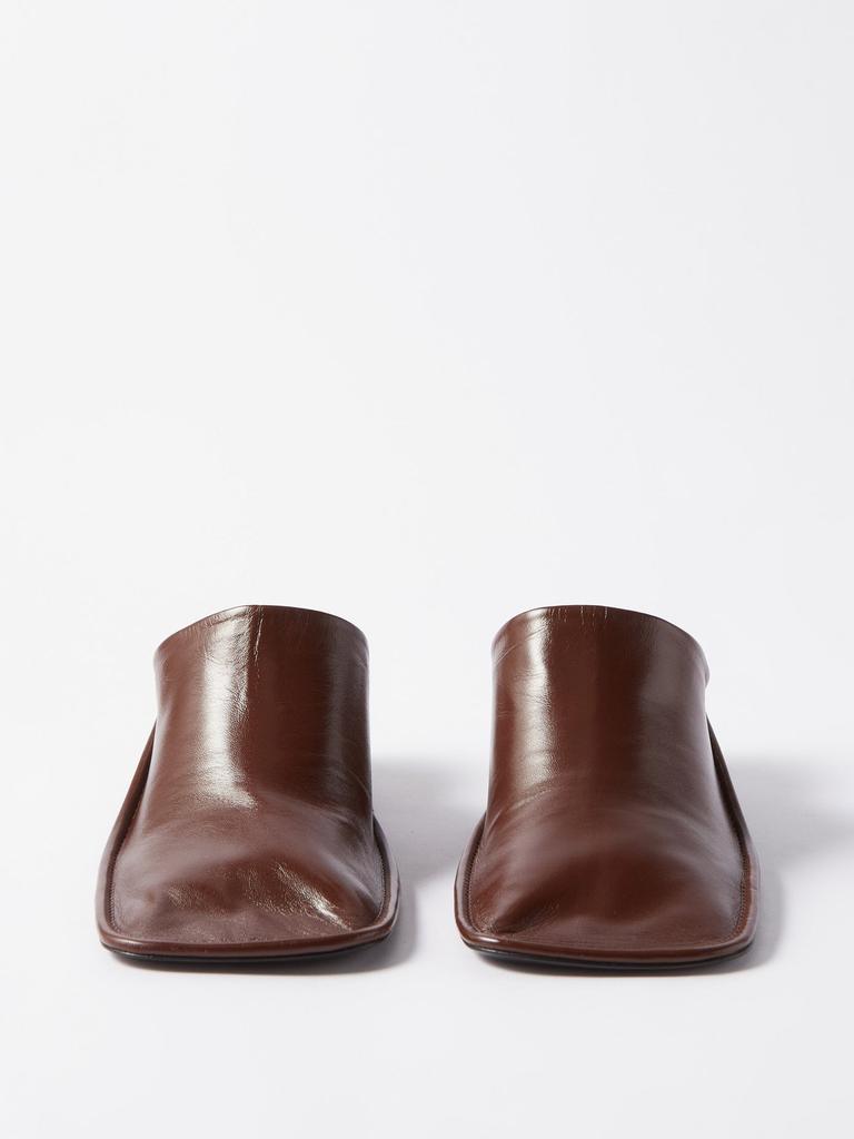 Nikki square-toe leather mules商品第5张图片规格展示