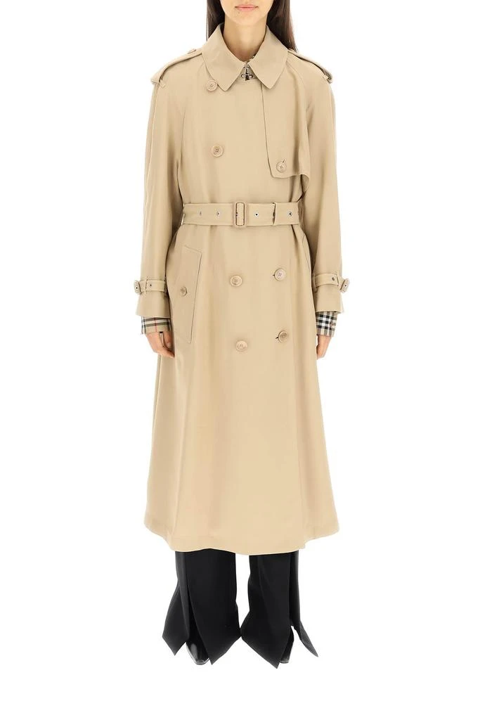 商品Burberry|Burberry 'Pedley' Long Viscose Trench Coat,价格¥11957,第2张图片详细描述