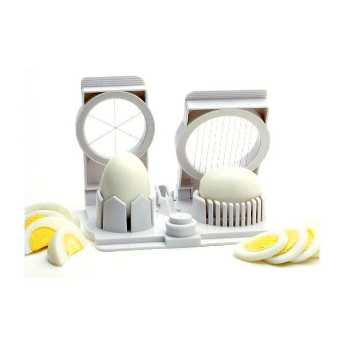商品Norpro|Multi Functional Egg Slicer, Wedger, Piercer and Garnish Tool, White,价格¥111,第1张图片