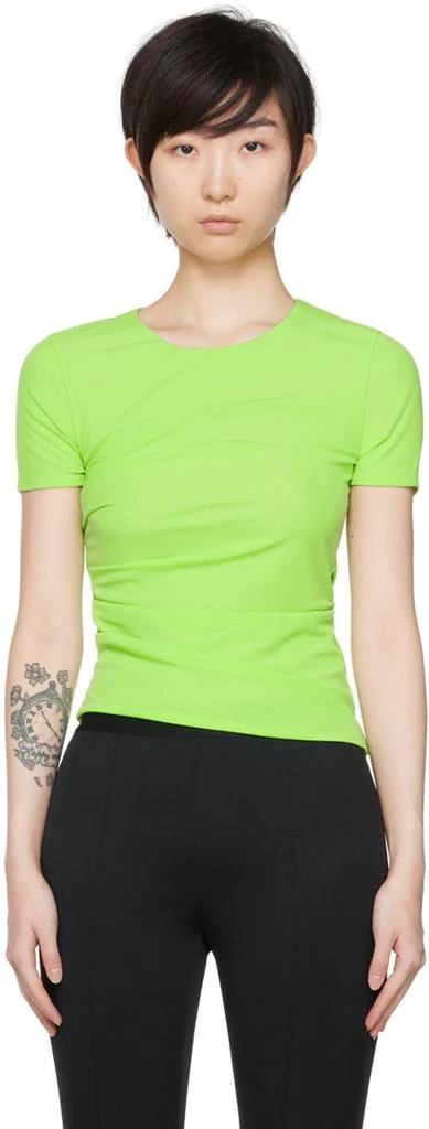 商品Helmut Lang|Green Reversible T-Shirt,价格¥607,第1张图片