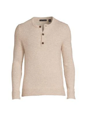 商品Saks Fifth Avenue|Merino Wool Blend Henley Sweater,价格¥150,第3张图片详细描述