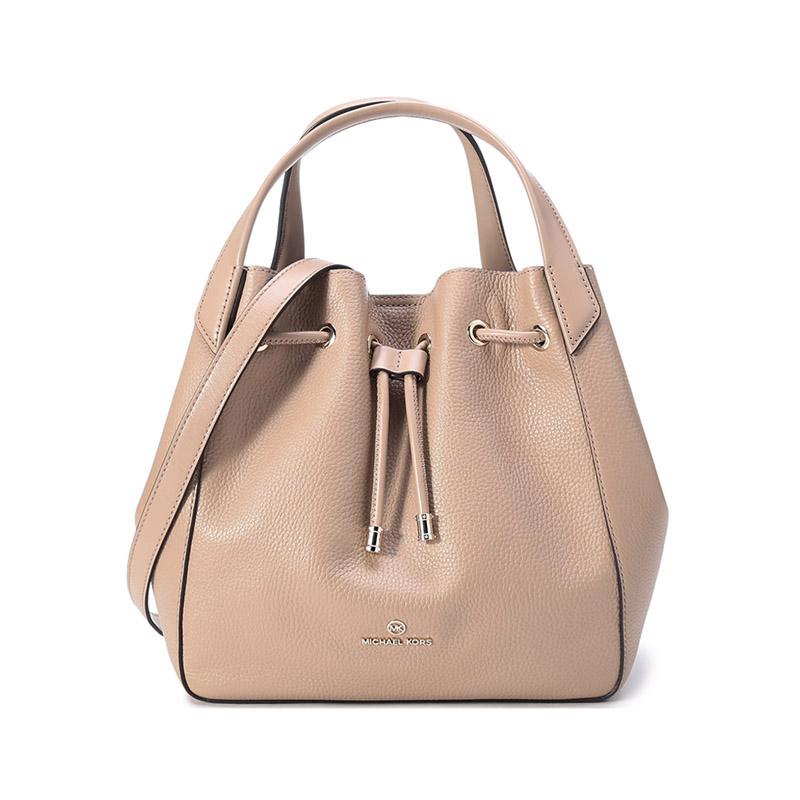 迈克·科尔斯 MICHAEL KORS MK女包 PHOEBE系列牛皮革大号手提单肩包托特包30H1L8PT3L CAMEL-驼色商品第1张图片规格展示