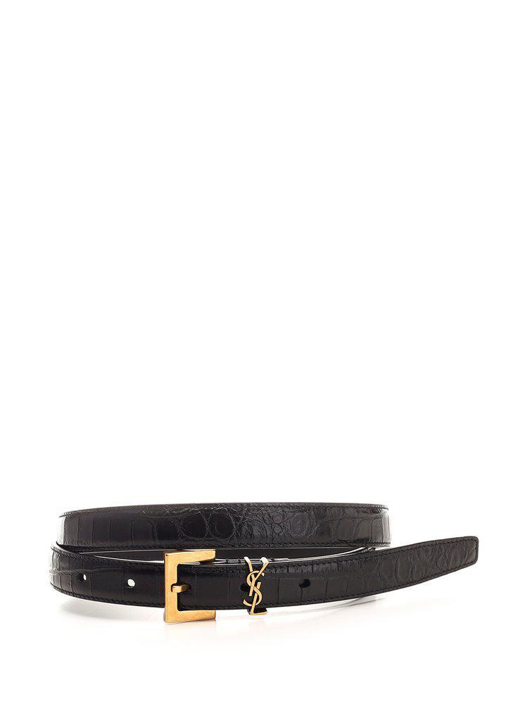 商品Yves Saint Laurent|Saint Laurent Logo-Plaque Buckle Fastening Belt,价格¥2861,第1张图片