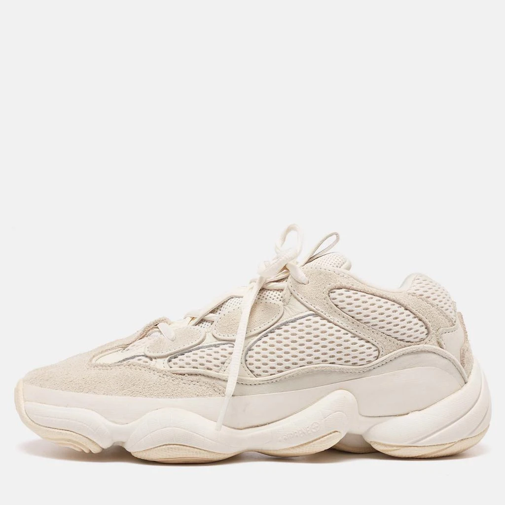 商品[二手商品] YEEZY|Yeezy x Adidas White Suede and Mesh Yeezy 500 Salt Lace Up Sneakers Size 41,价格¥1439,第1张图片