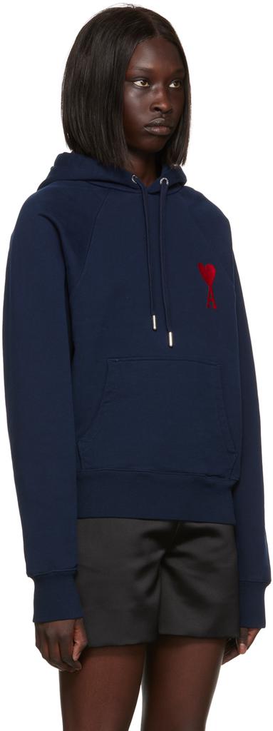 SSENSE Exclusive Navy Ami de Cœur Hoodie商品第2张图片规格展示