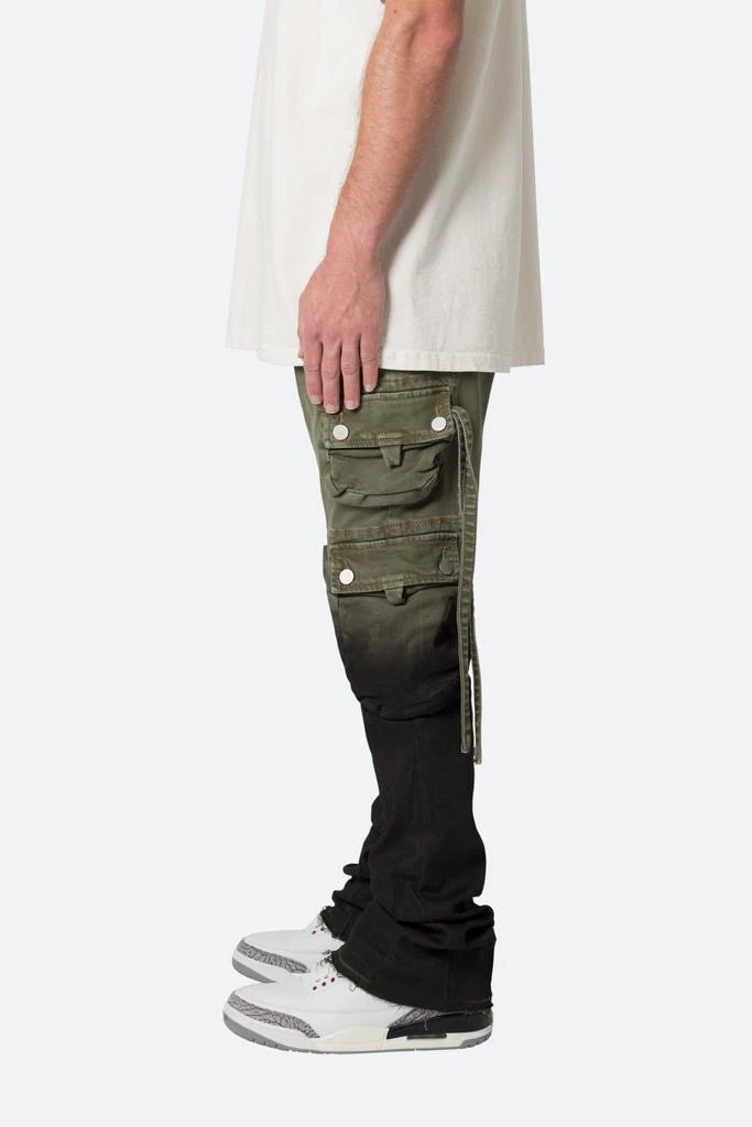 商品MNML|B569 Cargo Flare Denim - Olive/Black,价格¥196,第4张图片详细描述