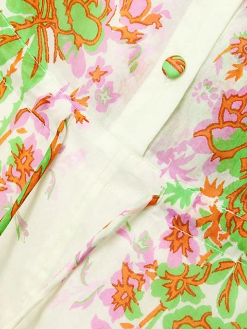 Printed Button-Front Maxi Dress 商品