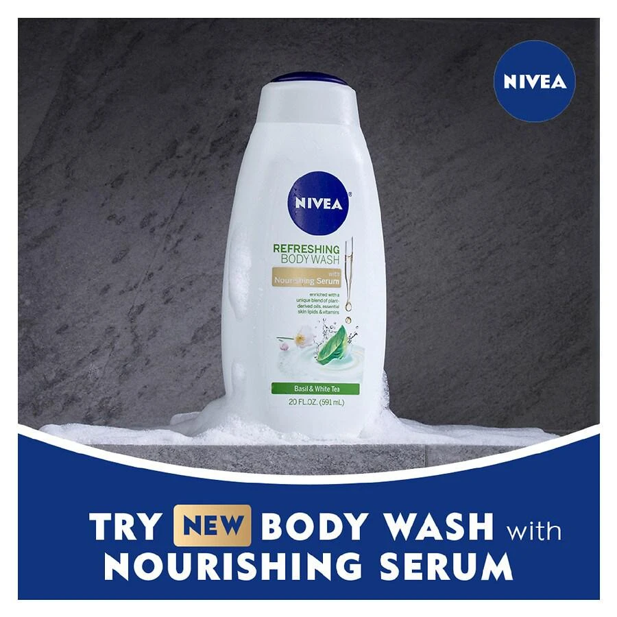 Refreshing Body Wash with Nourishing Serum Basil and White Tea 商品