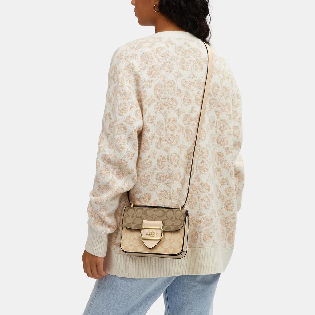 商品Coach|Coach Outlet Morgan Square Crossbody In Blocked Signature Canvas,价格¥1456,第4张图片详细描述