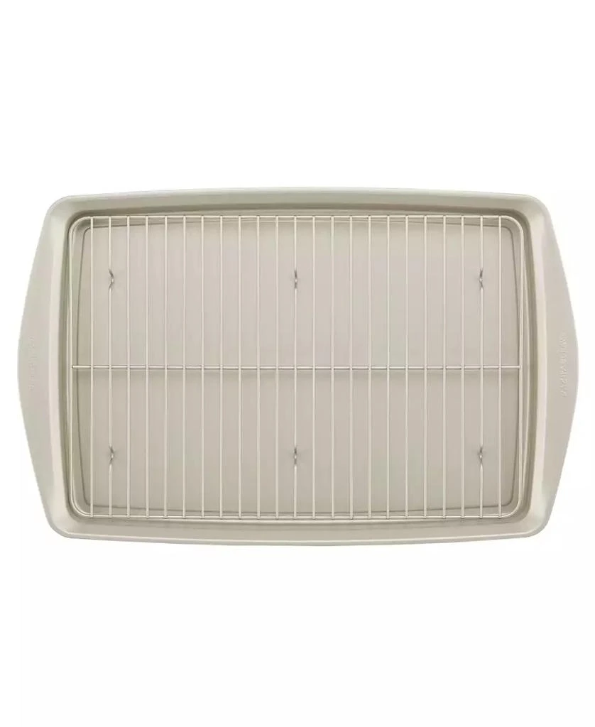 商品Rachael Ray|Nonstick Jumbo 13" x 19" Cookie Pan with Roasting Rack,价格¥320,第5张图片详细描述