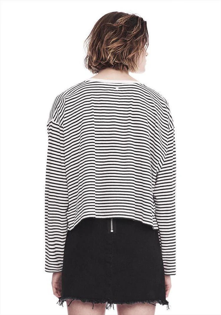 商品Alexander Wang|条纹长袖T恤,价格¥594,第2张图片详细描述
