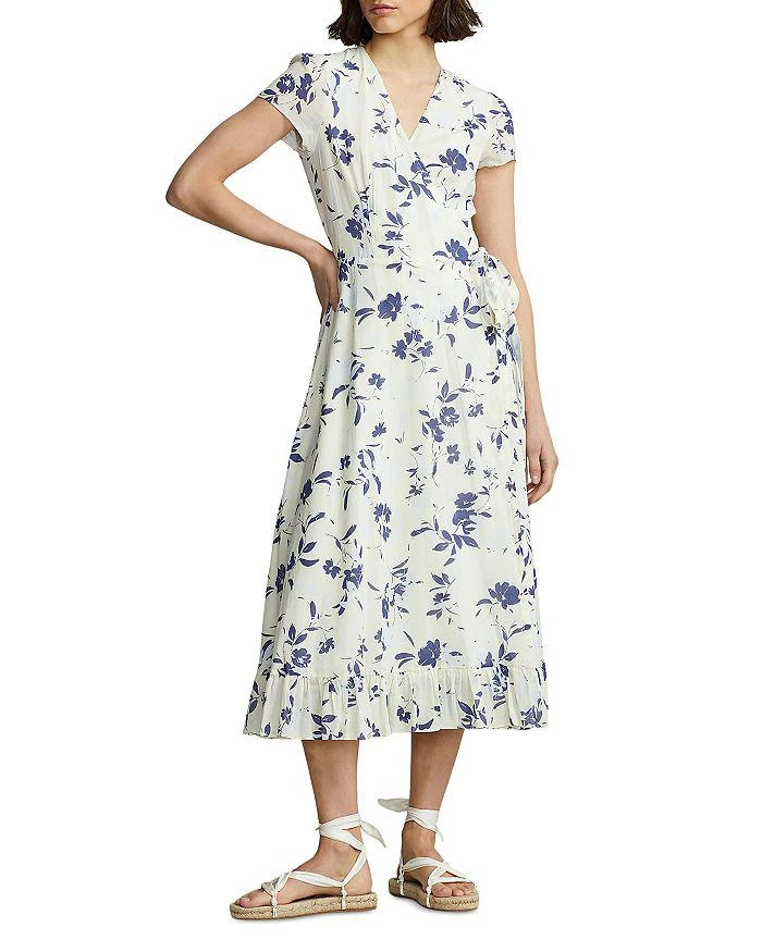 商品Ralph Lauren|Cotton Wrap Dress,价格¥1804,第1张图片