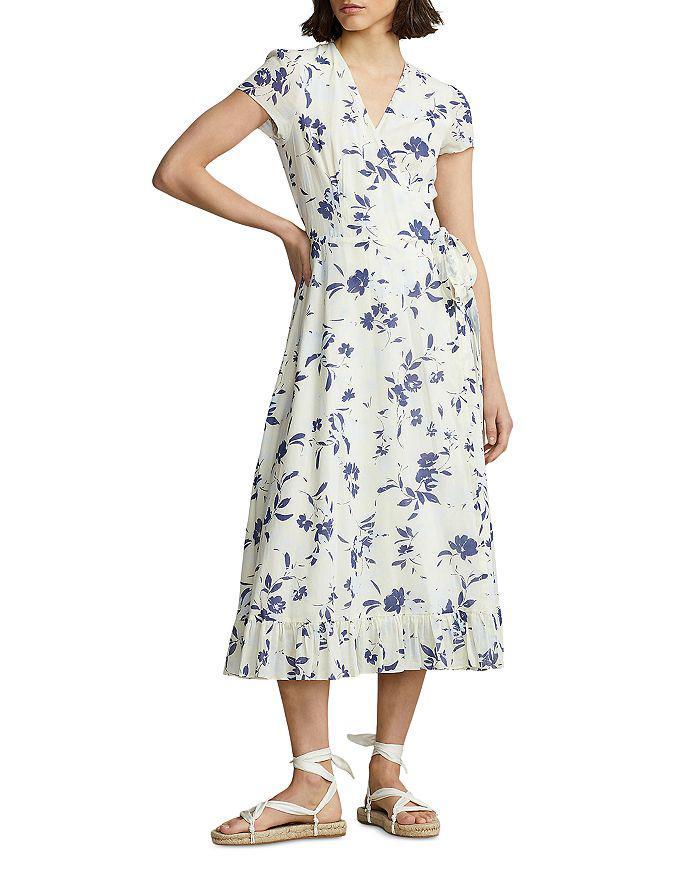 商品Ralph Lauren|Cotton Wrap Dress,价格¥1756,第3张图片详细描述