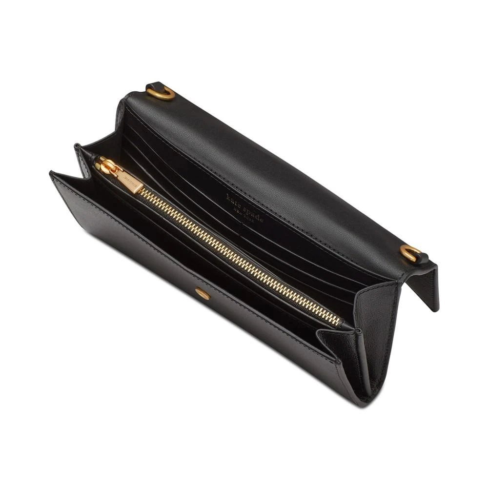 商品Kate Spade|Katy Textured Leather Flap Continental Crossbody Wallet,价格¥1836,第5张图片详细描述
