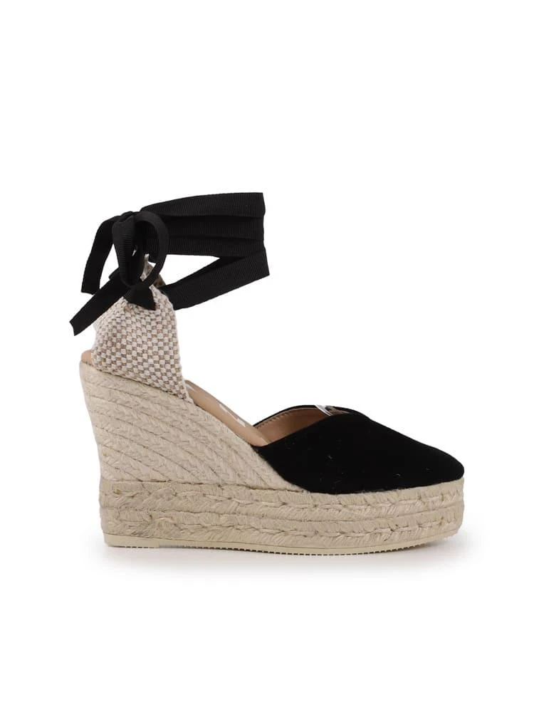 商品Manebi|Manebi High-heel Espadrilles In Suede And Rope,价格¥892,第1张图片