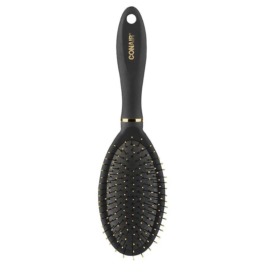 商品Conair|Velvet Touch Detangling Hairbrush Set  Full Sized Cushion & Mid-Size All-Purpose,价格¥45,第2张图片详细描述
