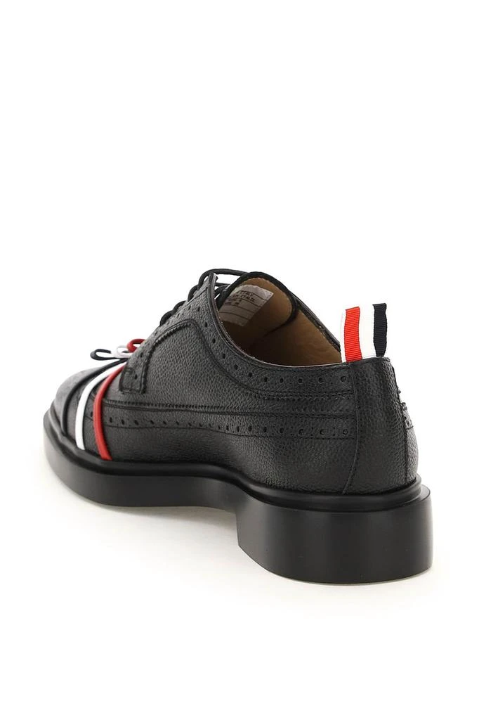 商品Thom Browne|Thom browne longwing brogue shoes with tricolour bows,价格¥3656,第3张图片详细描述