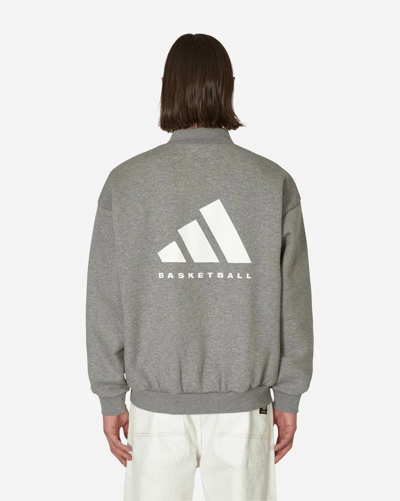 商品Adidas|Basketball Heather Crewneck Sweatshirt Grey,价格¥355,第3张图片详细描述