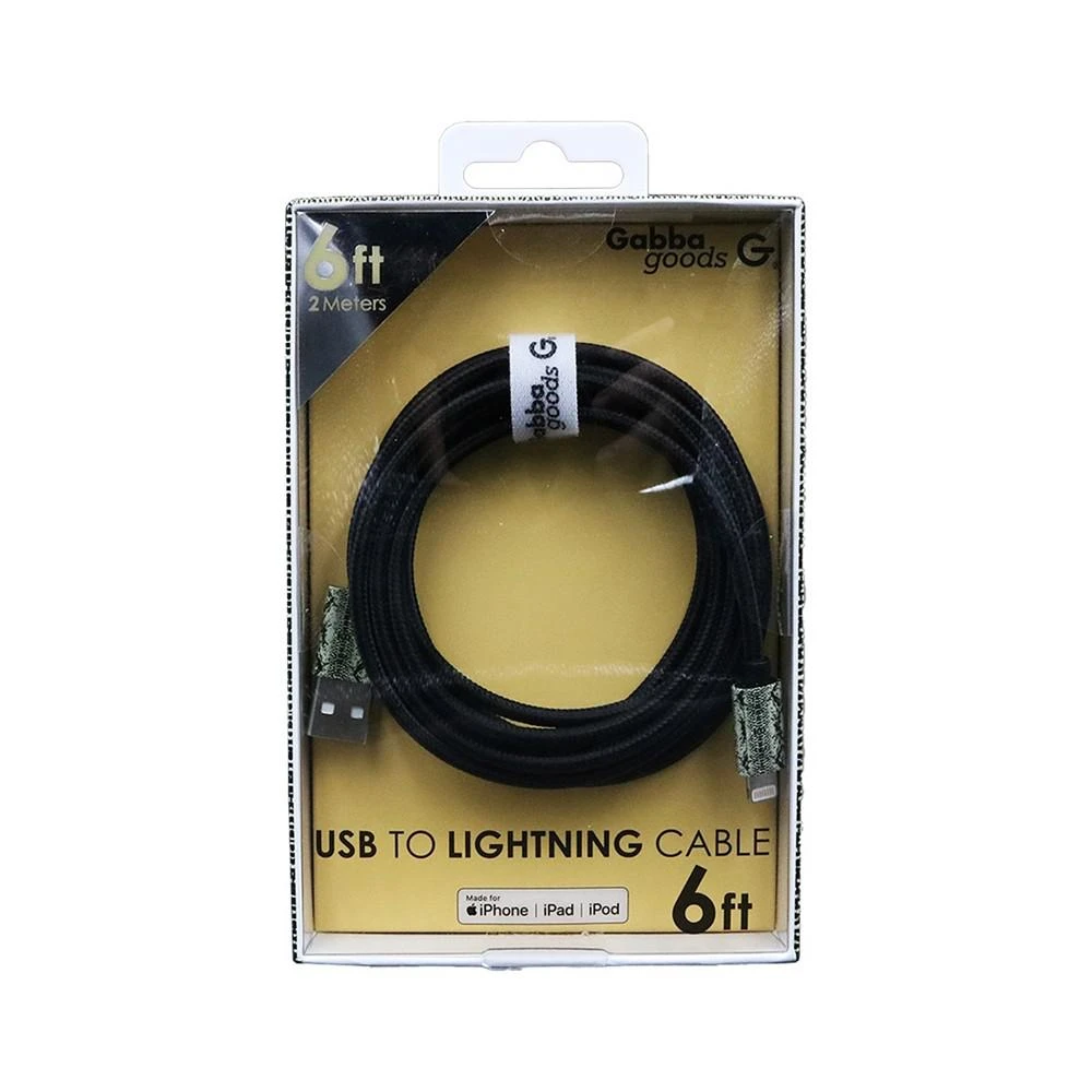 商品Gabba Goods|Metallic Tip Lightning to USB Cable, 6',价格¥187,第2张图片详细描述
