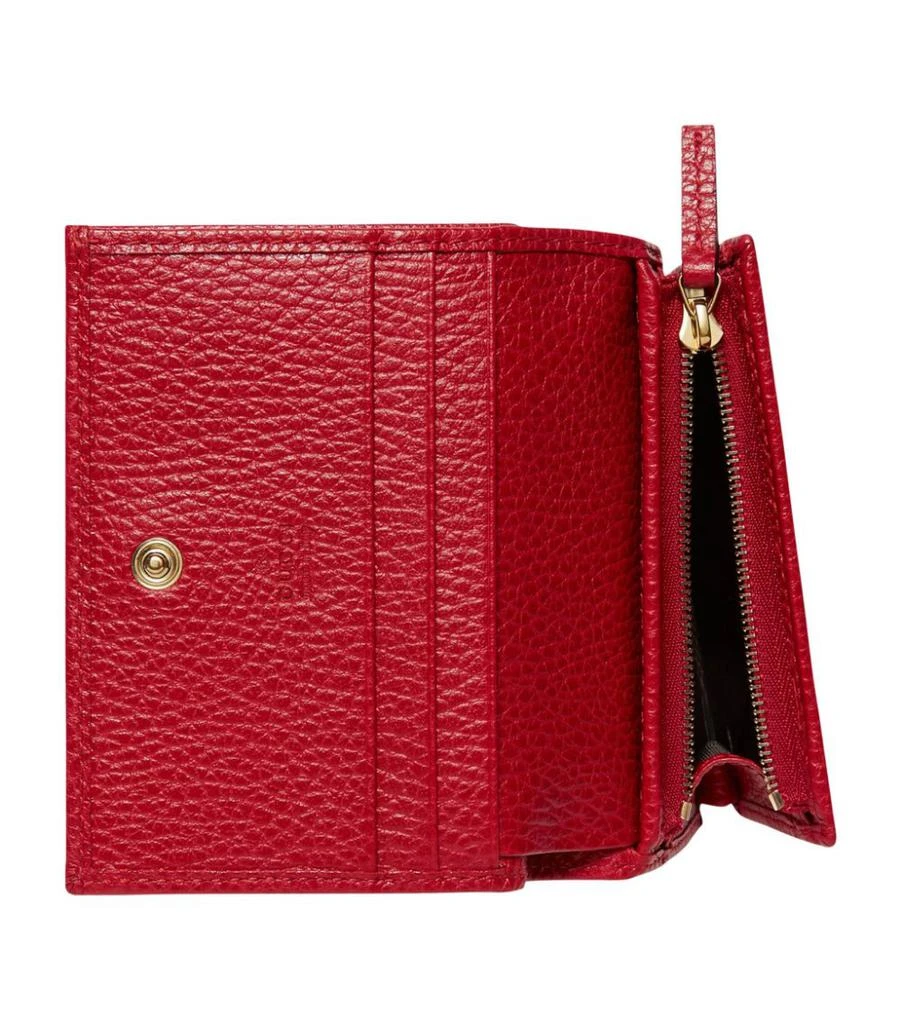 商品Gucci|Leather Double G Card Holder,价格¥3417,第4张图片详细描述