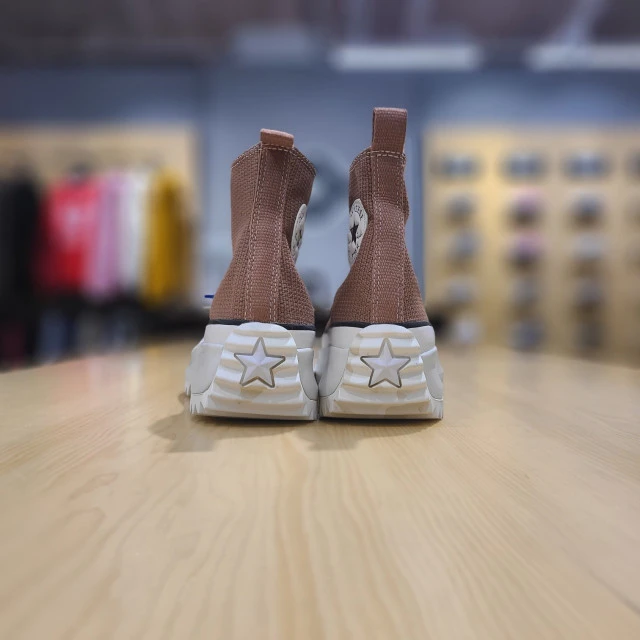 【韩国直邮|包邮包税】匡威[RUN STAR HIKE HI ROSE TAUPE/WHITE/EGRET 171090C共用 Converse Runstar HIKE TAUPE高帮帆布鞋 商品