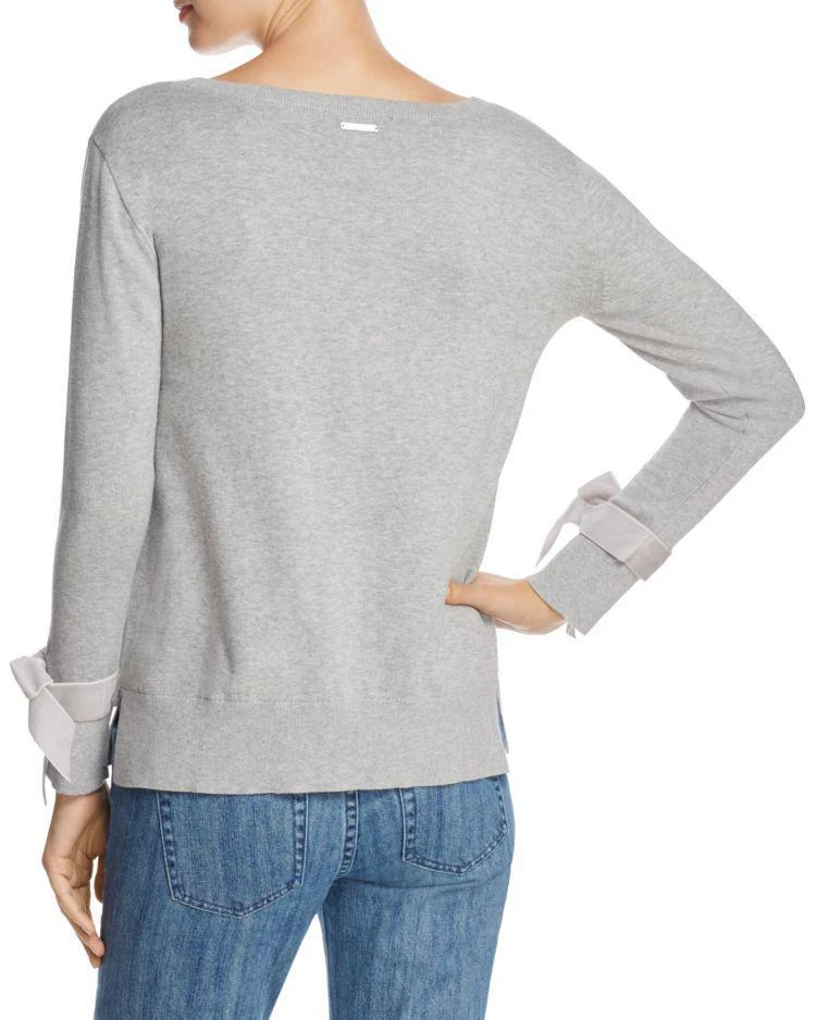 商品Michael Kors|MICHAEL Michael Kors Velvet Bow Cuff Sweater - 100% Exclusive,价格¥257,第2张图片详细描述