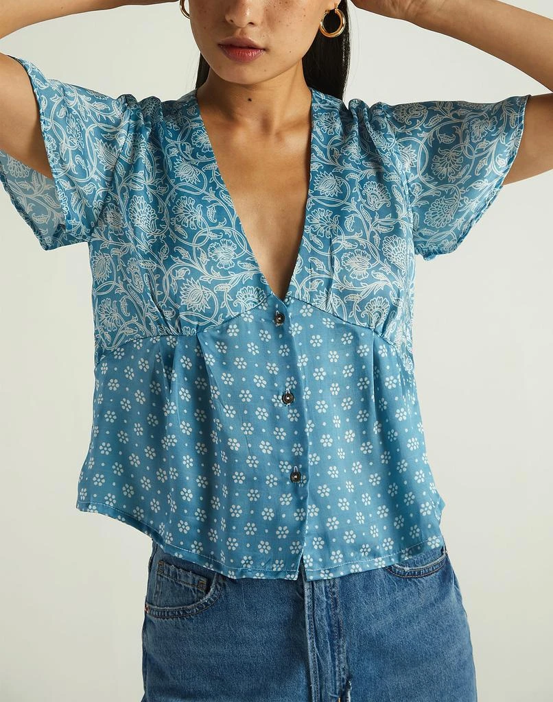 商品Madewell|Madewell x Reistor V-Neck Shirt,价格¥476,第4张图片详细描述