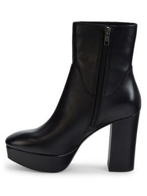 ​Amazon Block Heel Leather Ankle Boots商品第4张图片规格展示