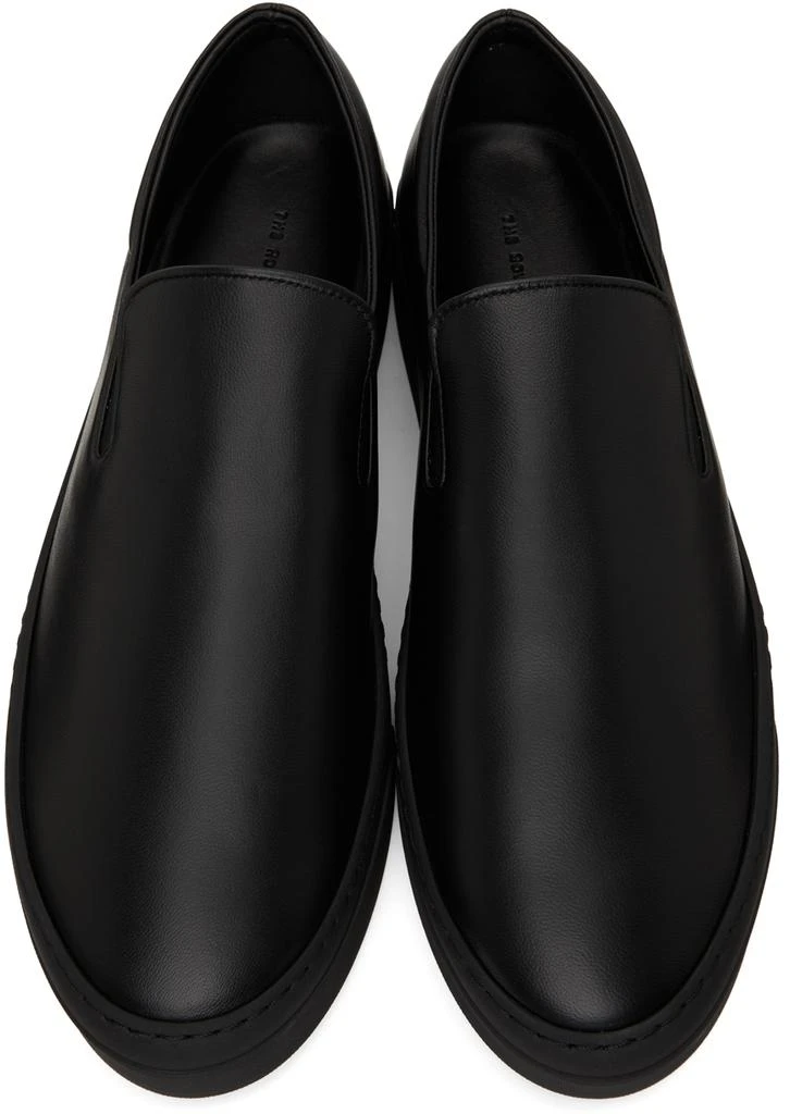 商品The Row|Black Leather Dean Slip-On Sneakers,价格¥3943,第5张图片详细描述