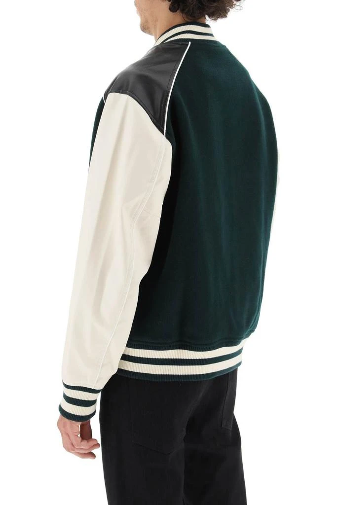 商品Axel Arigato|'IVY' VARSITY BOMBER JACKET WITH FAUX LEATHER SLEEVES,价格¥1756,第4张图片详��细描述