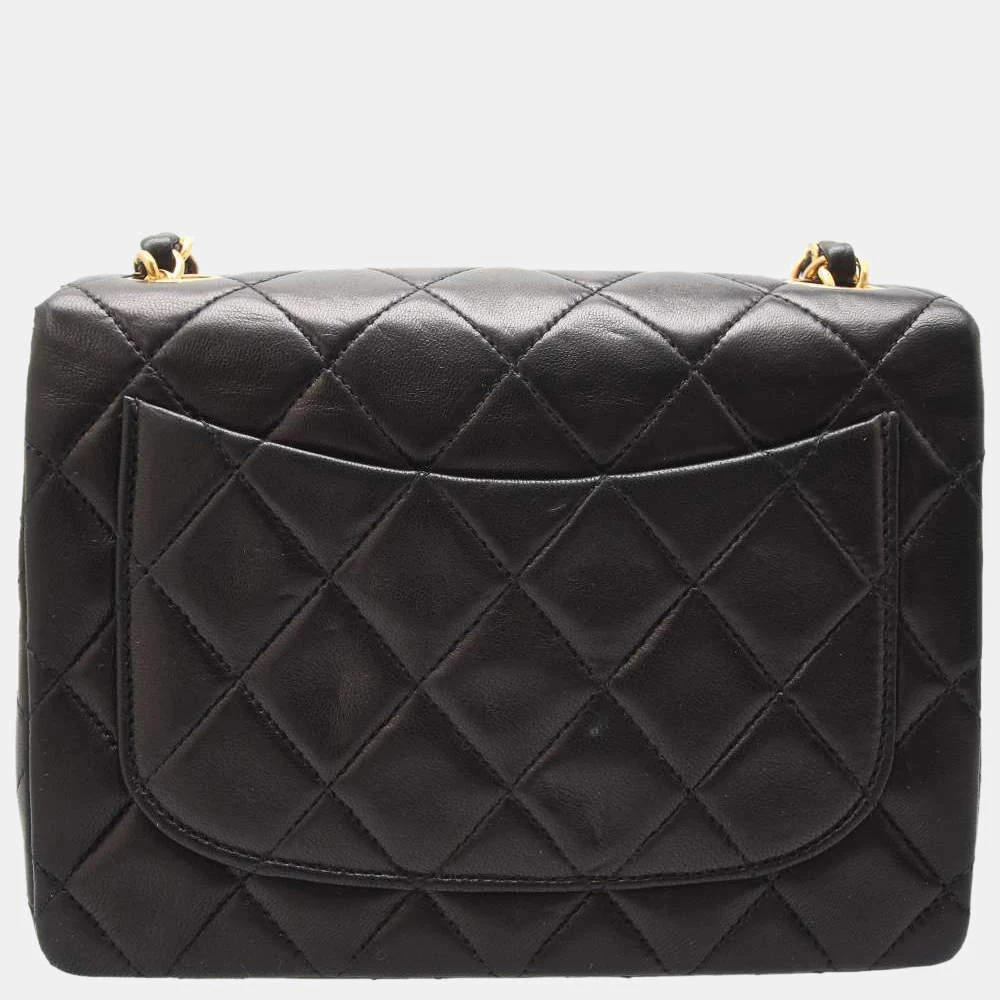 商品[二手商品] Chanel|Chanel Black Lambskin Leather Square Mini Flap Bag,价格¥31382,第3张图片详细描述
